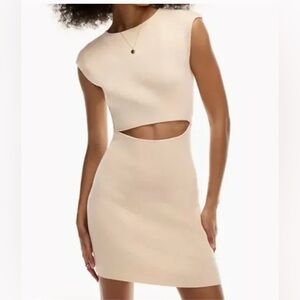 Aritzia Wilfred Cut Out Knit Mini